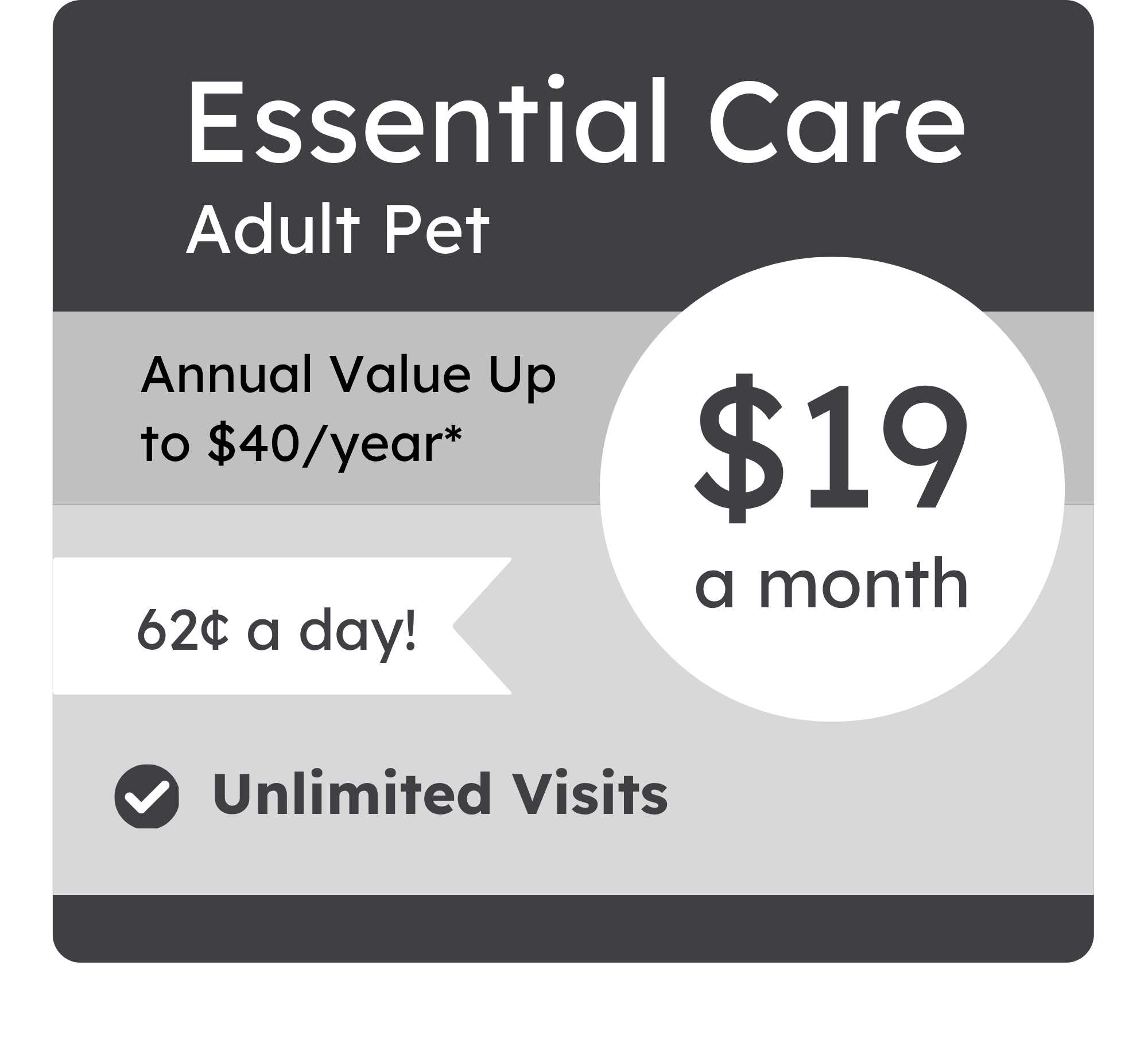 Town and Country VIPet Plan_pricing_Essential_Rustic