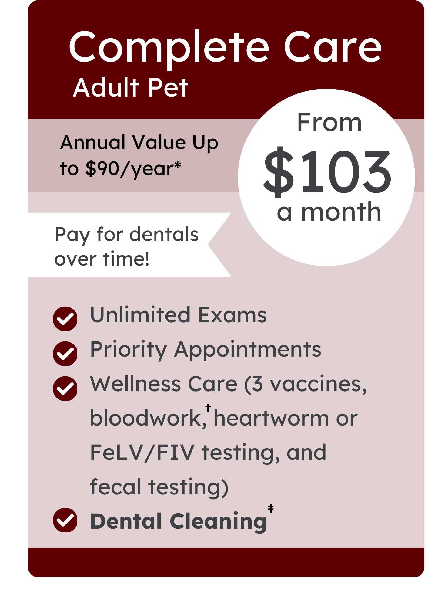 Town and Country Vet Clinic VIPet Plan_pricing_Complete_Whimsical